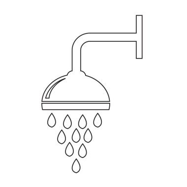 Damla simgesi ile duş