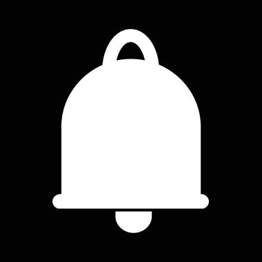 düz stil zil simgesini