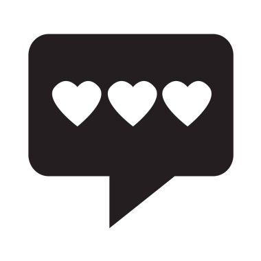 Konuşma balonu simgesinin kalbimizde