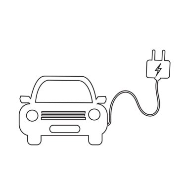 elektrikli araba simgesi 