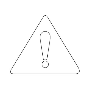 Dikkat işareti ünlem işareti simgesi