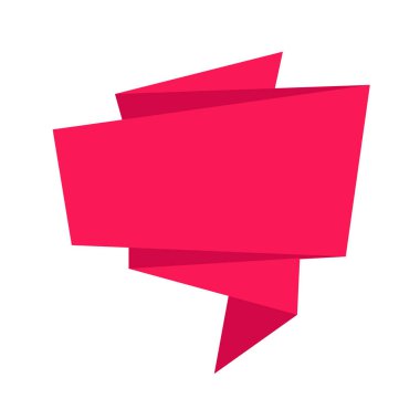 Origami konuşma balonu simgesinin