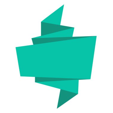 Origami konuşma balonu simgesinin