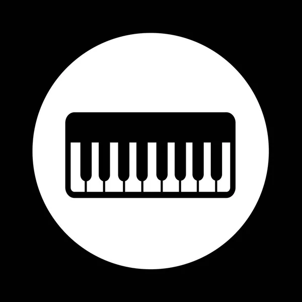 클래식 피아노 아이콘 — 스톡 벡터