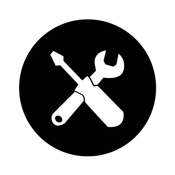 Ícone ferramentas de reparo — Vetor de Stock