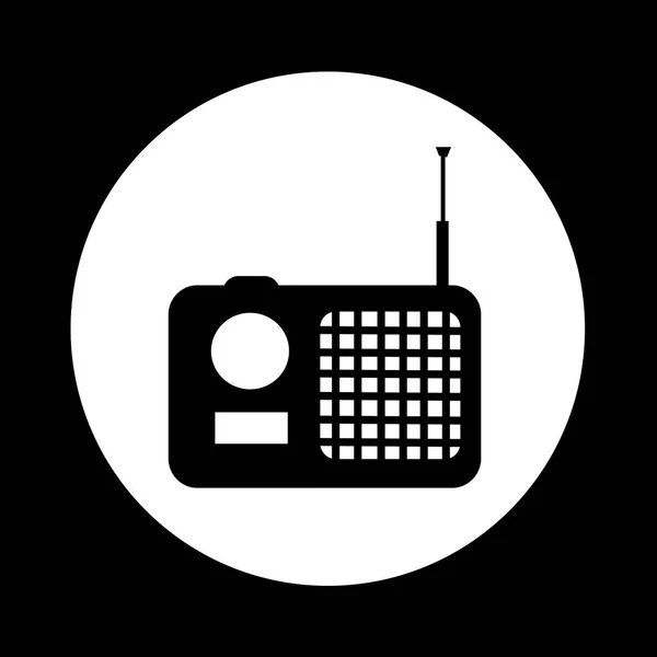 Radio-mottagare ikonen — Stock vektor