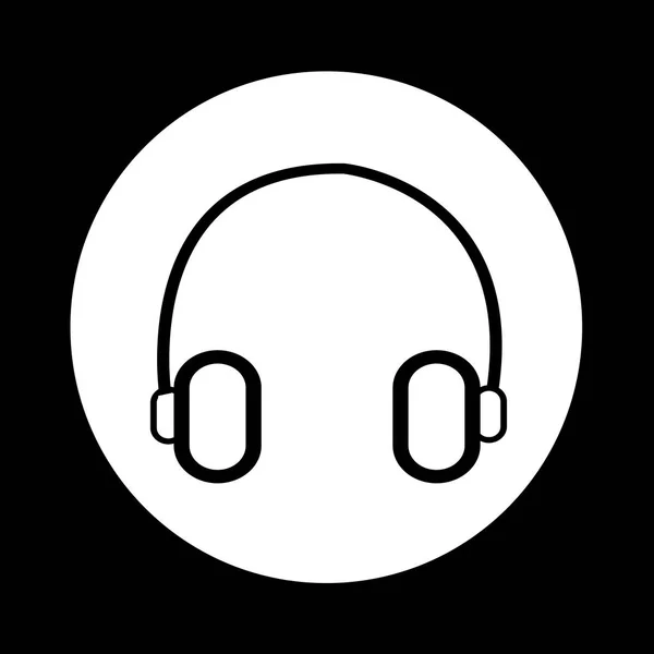 Icono de auriculares modernos — Vector de stock