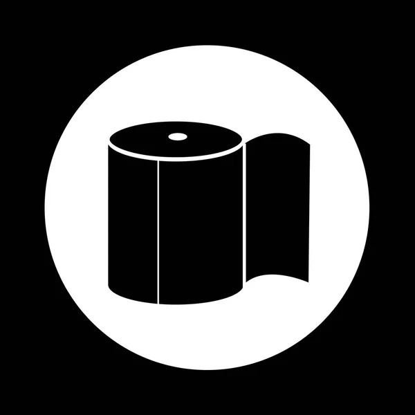 Toilettenpapier-Symbol — Stockvektor