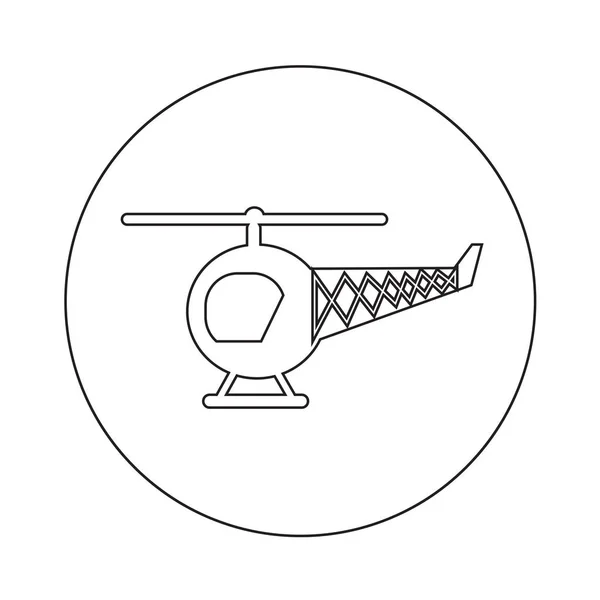 Modern Helicopter Icon — Stock Vector