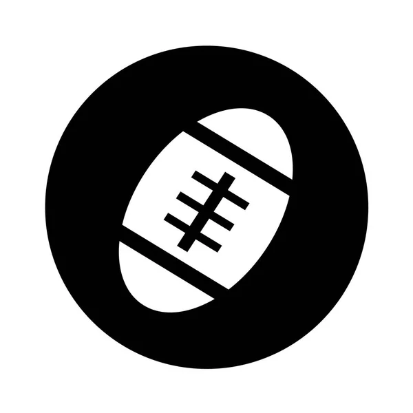 Icono de pelota de fútbol americano — Archivo Imágenes Vectoriales