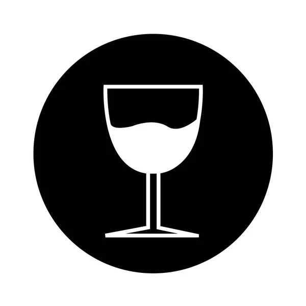 Icône de verre de vin — Image vectorielle