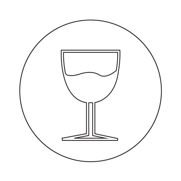 Weinglas-Ikone — Stockvektor