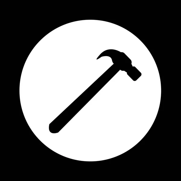 Ícone de martelo de garra — Vetor de Stock