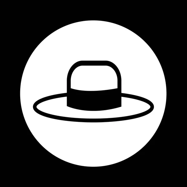 Klasyczny kapelusz ikona — Wektor stockowy