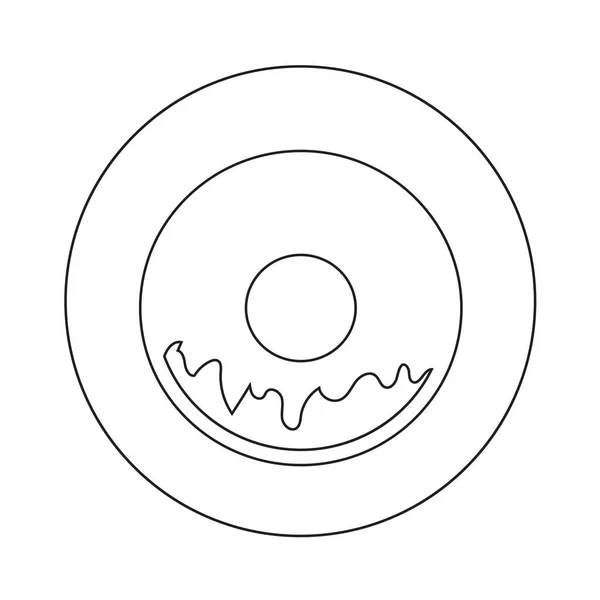 甜甜圈板图标 — 图库矢量图片