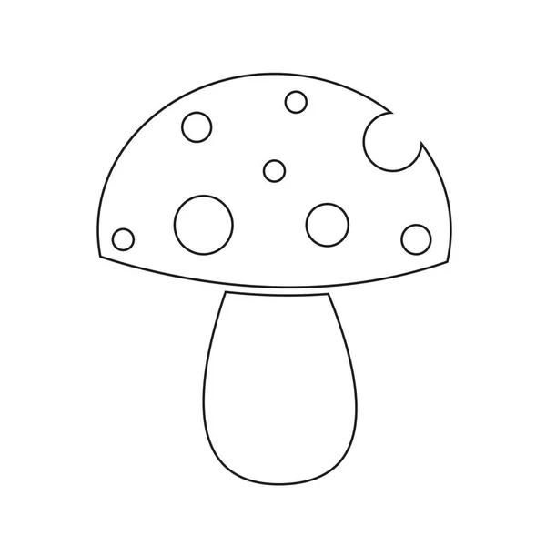 Icona dei funghi della foresta — Vettoriale Stock