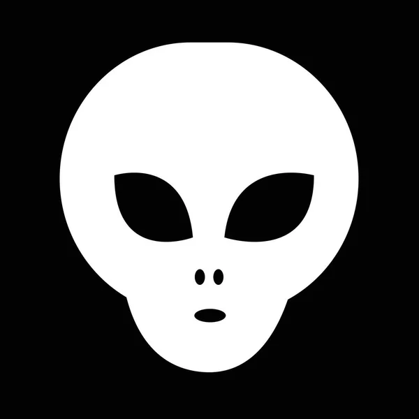 Icône alien futuriste — Image vectorielle