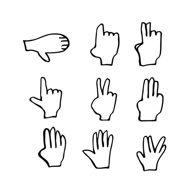 Ikona gestu ręcznego — Wektor stockowy