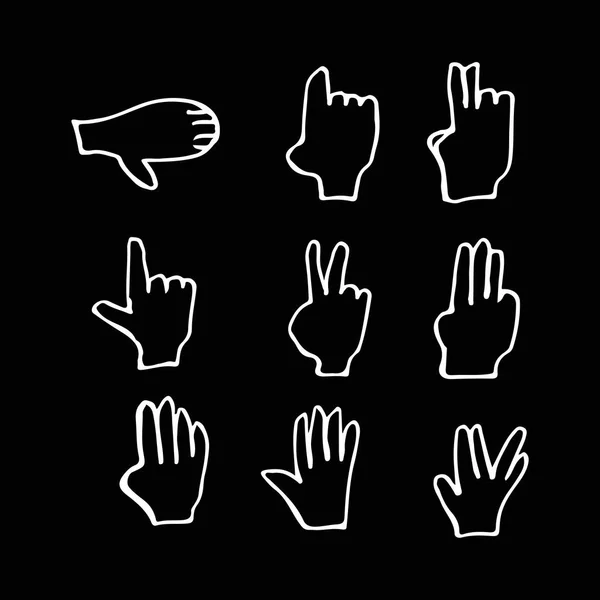 Hand Gesture Ikon — Stock vektor