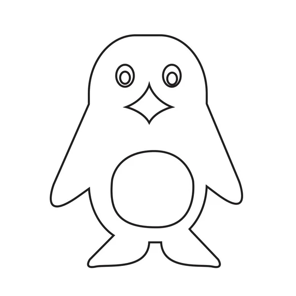 Мила піктограма Пінгвіна — стоковий вектор