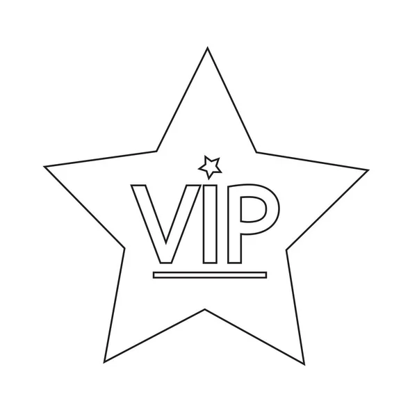 VIP-label pictogram — Stockvector