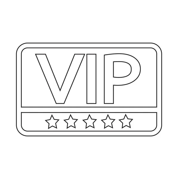 VIP-label pictogram — Stockvector