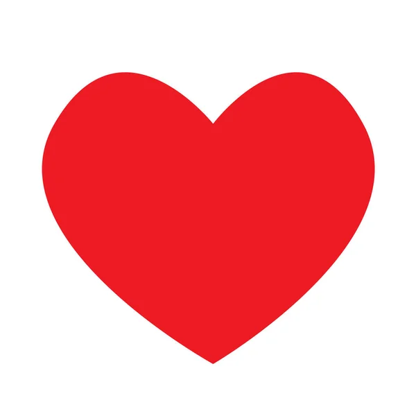 Значок красного сердца — стоковый вектор