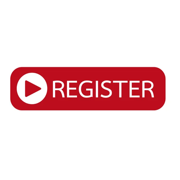 Register button icon — Stock Vector