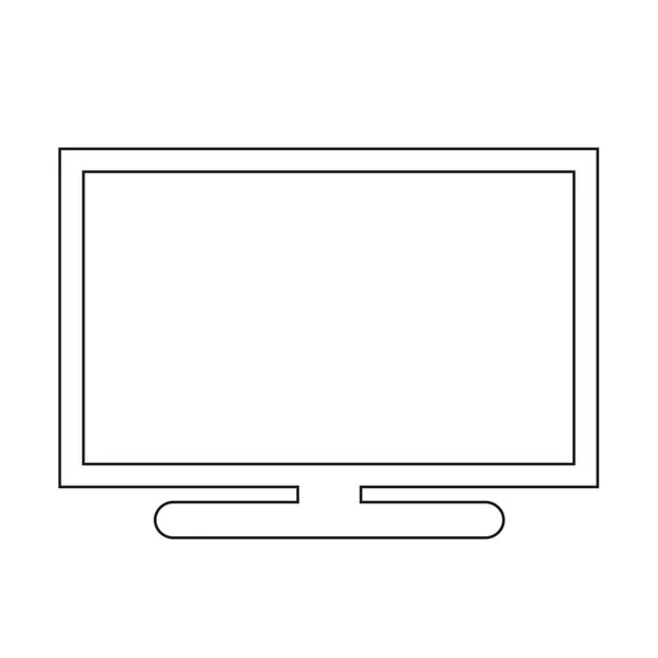 TV flat style icon — Stock Vector