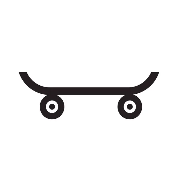 Απλά skateboard εικονίδιο — Διανυσματικό Αρχείο