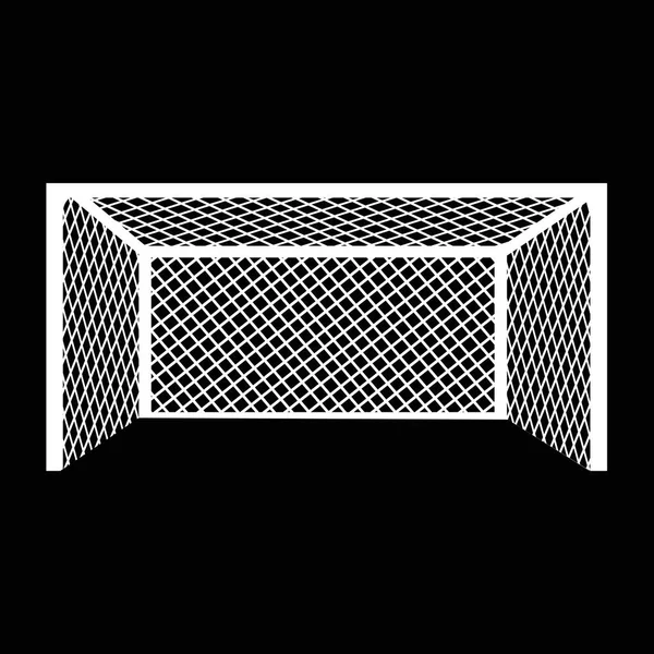 Voetbal doel pictogram — Stockvector