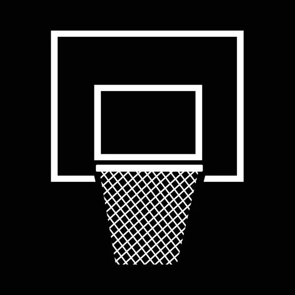 Basketball backboard net icon — Stock Vector