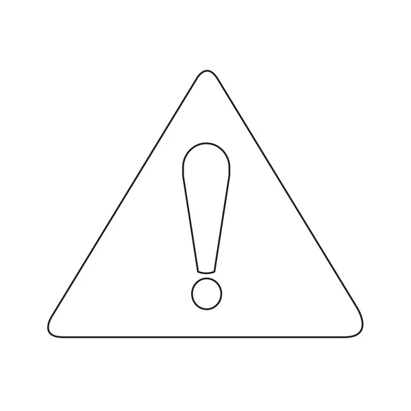 Sinal de atenção ícone de exclamação — Vetor de Stock
