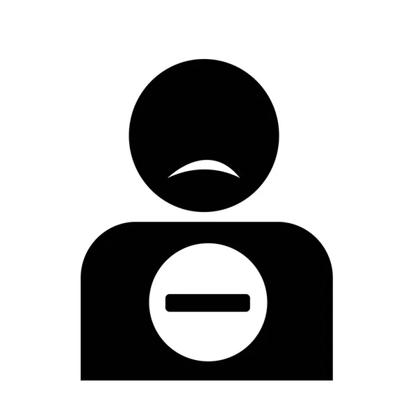 Supprimer icône ami — Image vectorielle