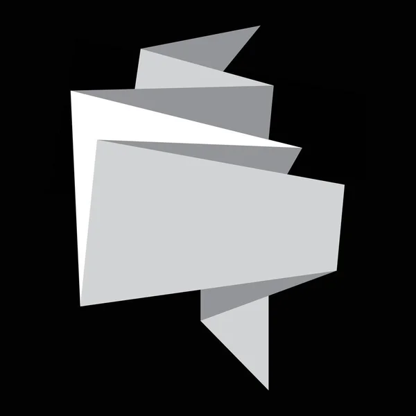 Origami icona bolla discorso — Vettoriale Stock