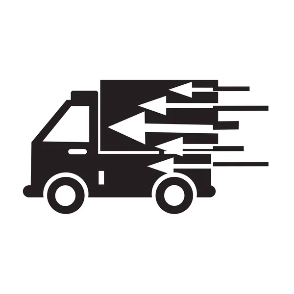 Fast delivery car icon — Stock Vector