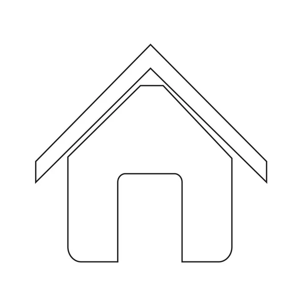 Huis teken pictogram — Stockvector