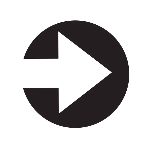 Šipku na ikonu kruh — Stockový vektor