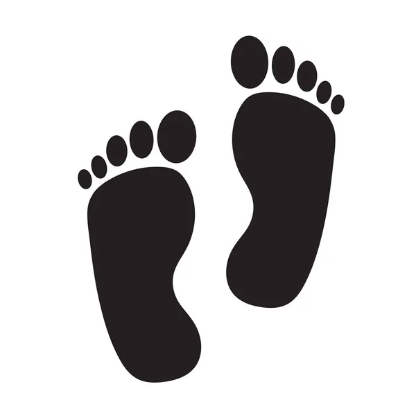Foot print icon — Stock Vector