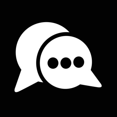 sohbet düz stil ikonu