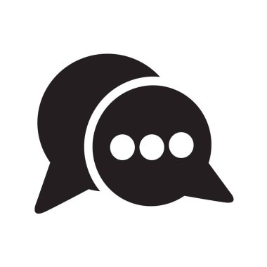 sohbet düz stil ikonu