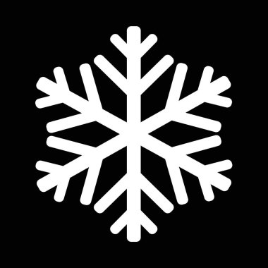 kar tanesi düz stil ikonu 