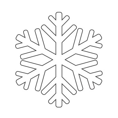 kar tanesi düz stil ikonu 