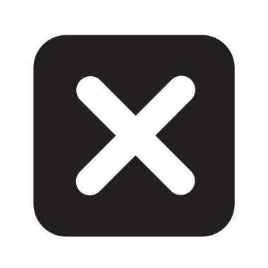 düz stil ikonu reddetti 