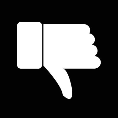 El başparmak aşağı simgesi