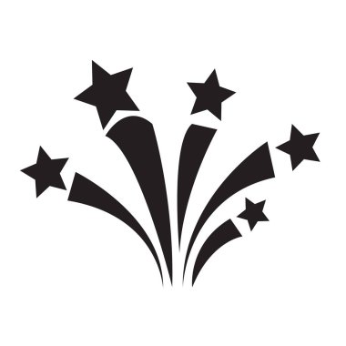 havai fişek düz stil ikonu