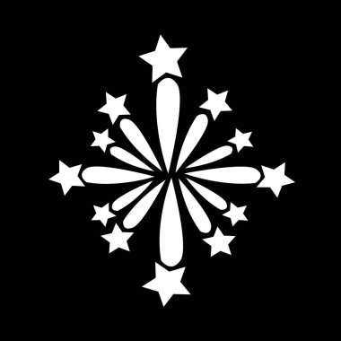 havai fişek düz stil ikonu