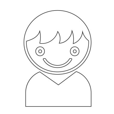 Kişi düz stil ikonu