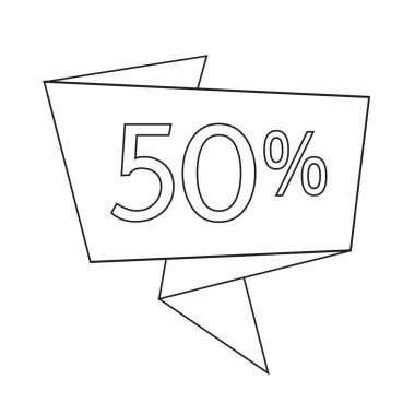 Düz stil ikonu indirim