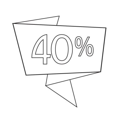 Düz stil ikonu indirim